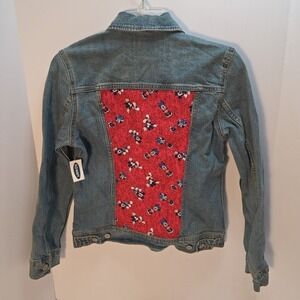 Old Navy Size S Disney Minnie Mouse Personalized Denim Trucker Jacket NWT